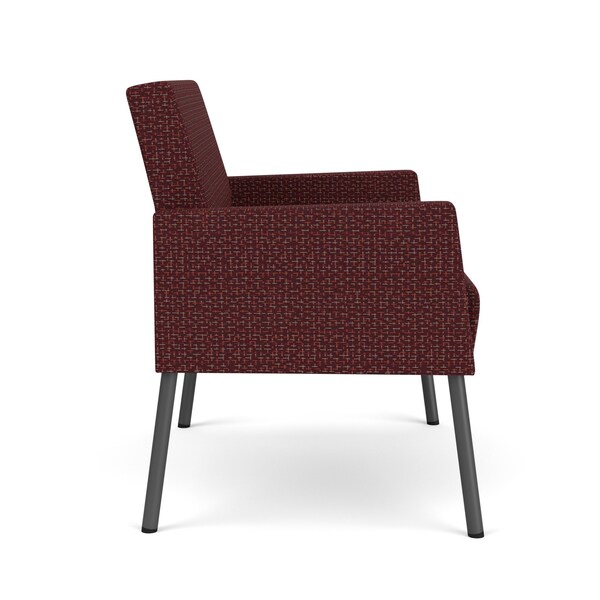 Mystic Lounge Reception Bariatric Chair, Charcoal, RF Nebbiolo Upholstery